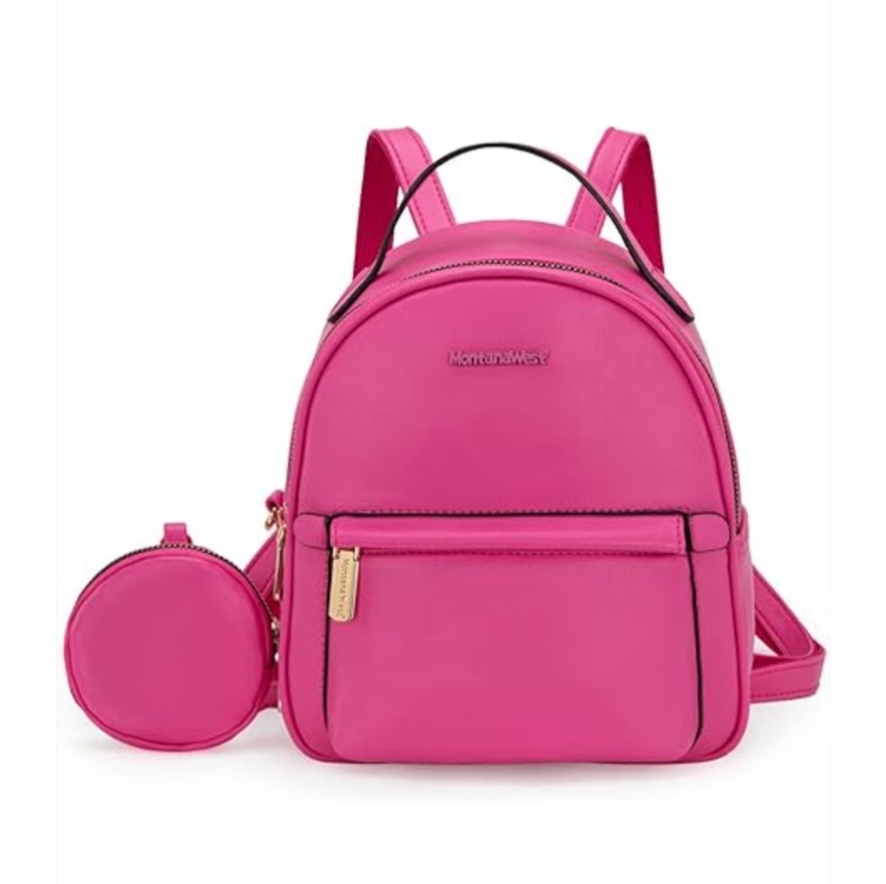 Montana West Mini Casual Backpack With Coin Pouch.